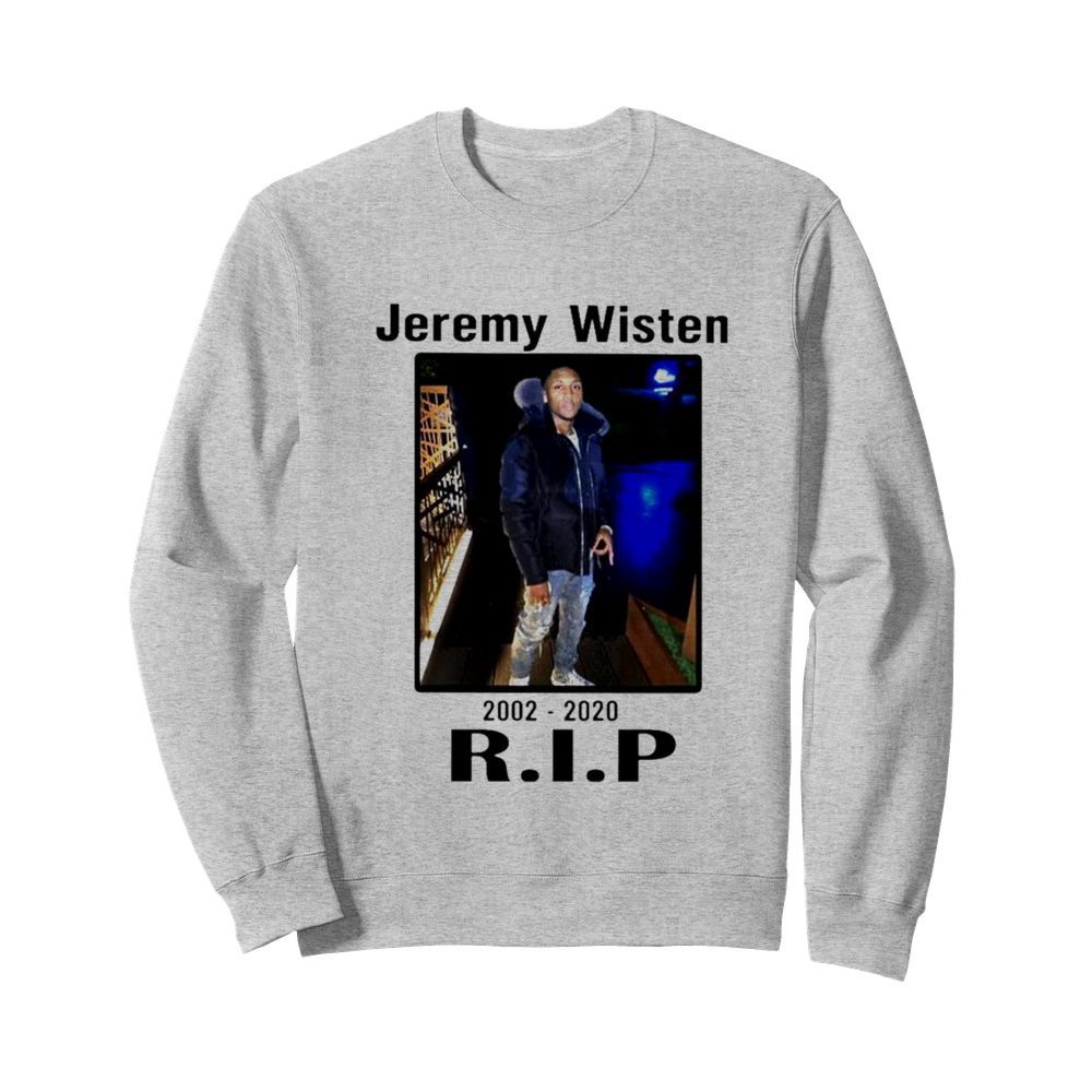 Jeremy Wisten 2002 2020 rip shirt - Fashion Trending T-shirt Store