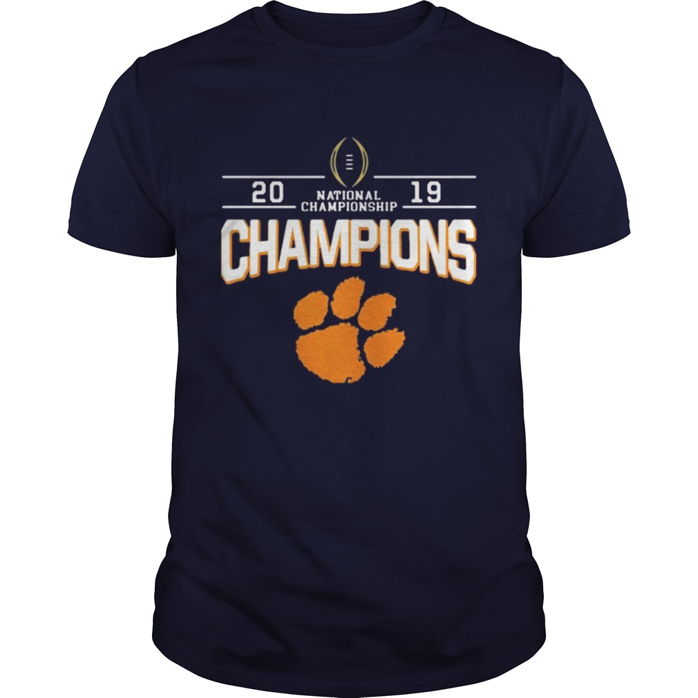 2019 Champions national championship foot shirt