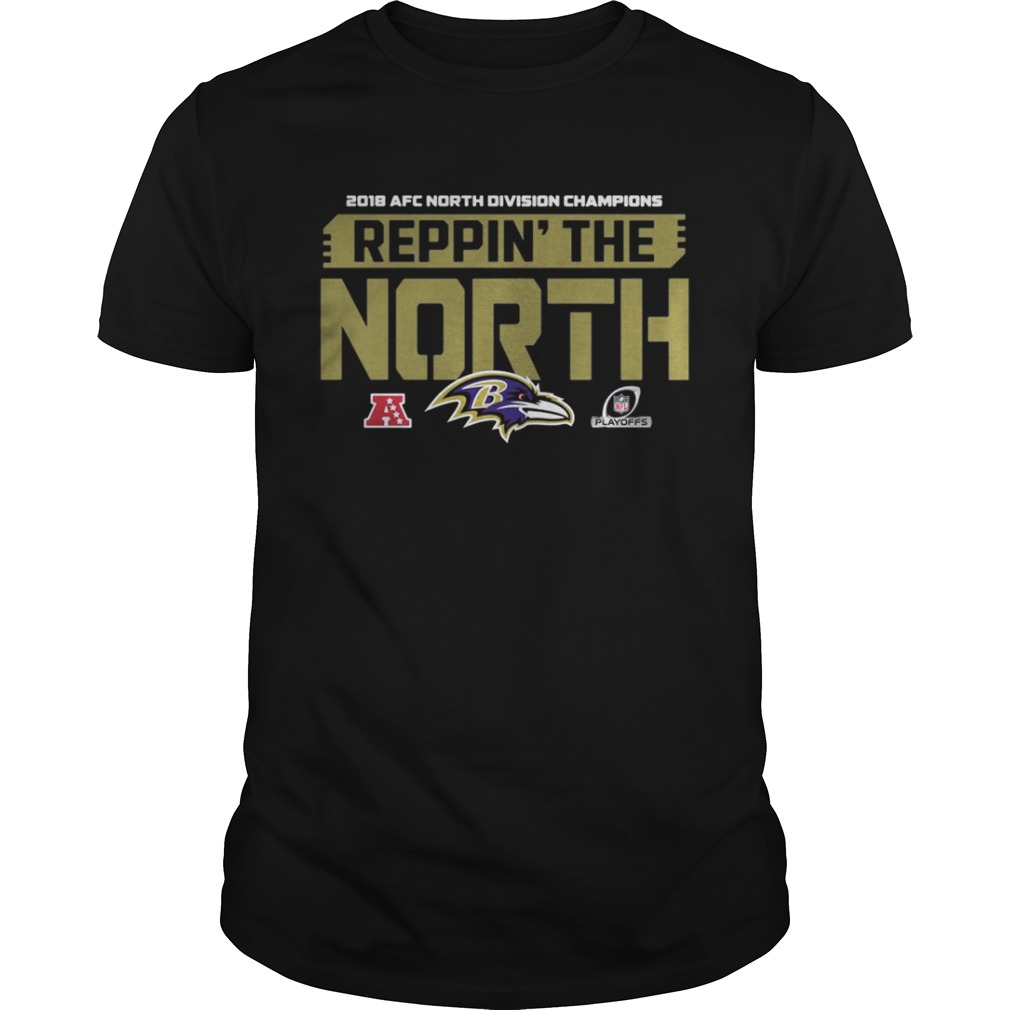 Baltimore Ravens 2018 AFC north division champions reppin’ the North shirt