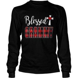 Blessed Grammy cross longsleeve tee