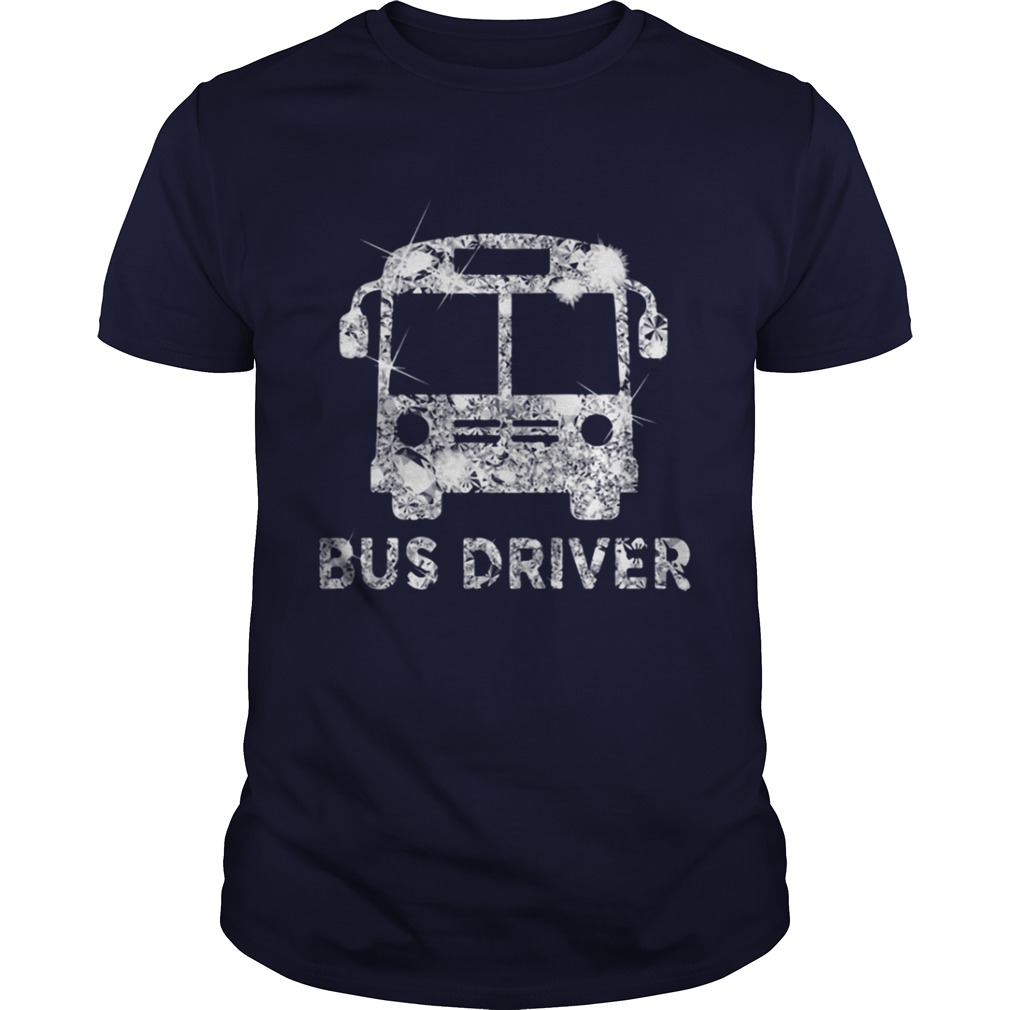 Diamond glitter Bus Driver shirt