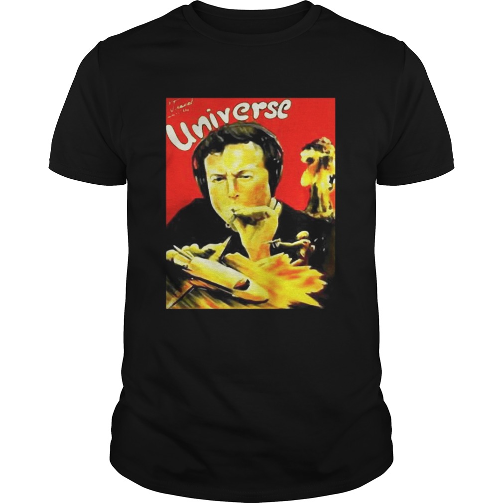 Elon Musk smoking travel universe Shirt