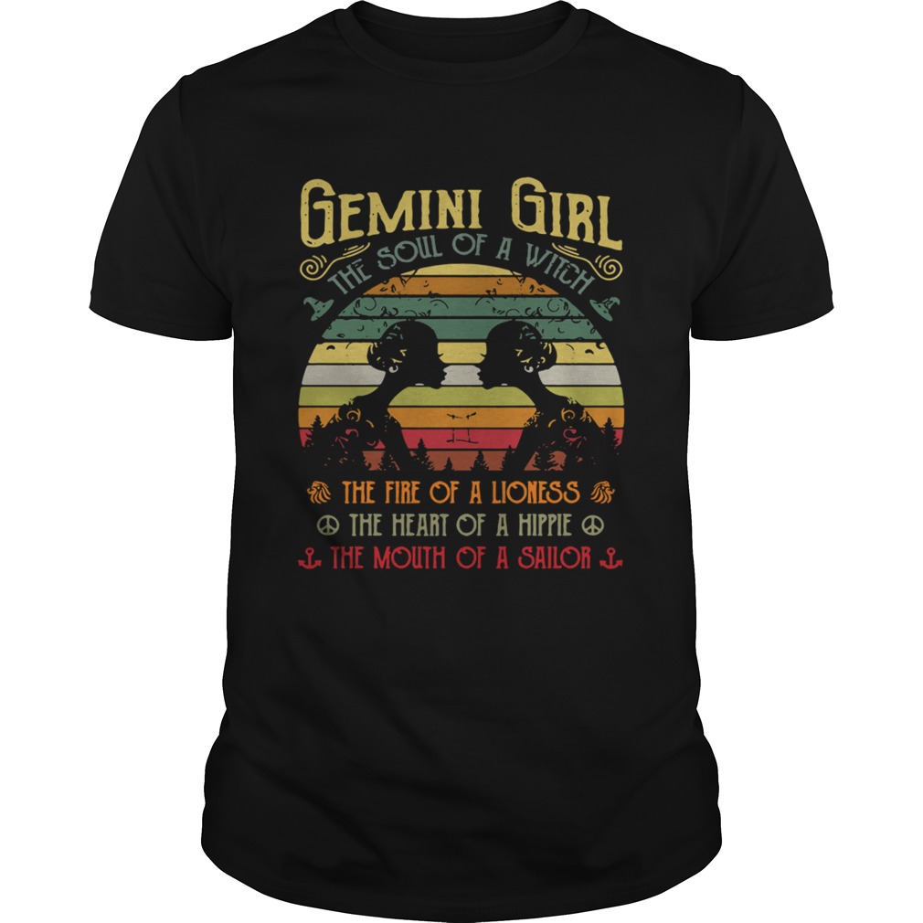 Gemini girl the soul of a witch the fire of a lioness shirt