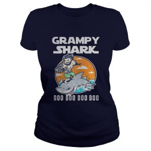 Grumpy Shark Doo Doo Doo Doo ladies tee