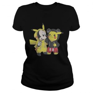 Pikachu and Mickey Ladies tee