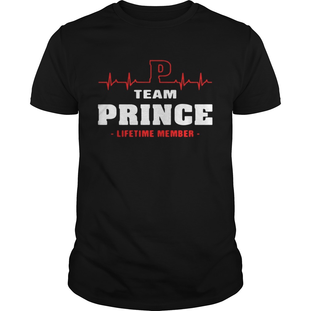 Team prince lifetime member shirt