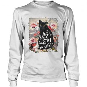 A little back cat goes with everything longsleeve tee