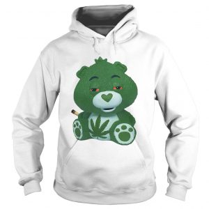 Bear green smoking Cannabis hoodie