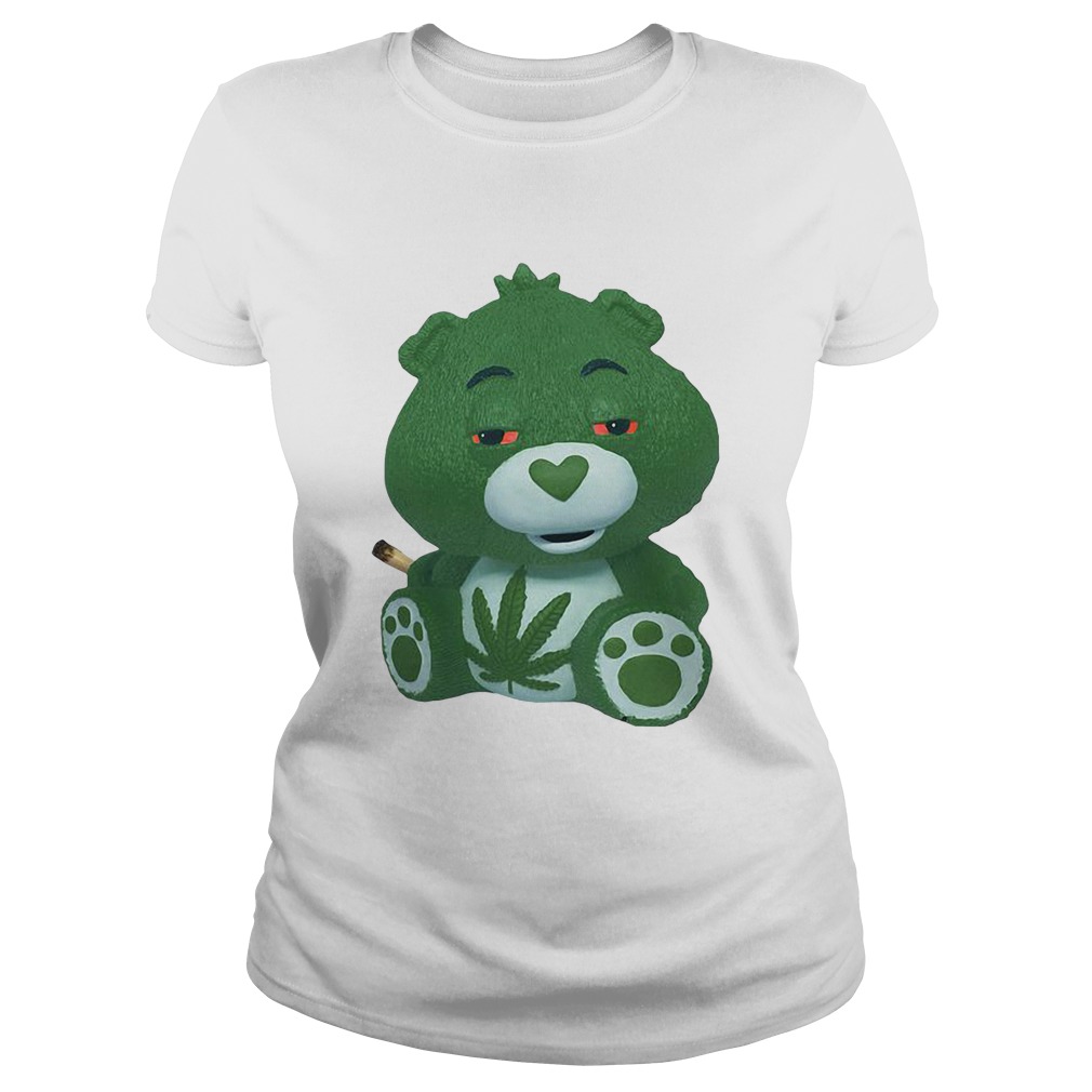 Bear green smoking Cannabis shirt