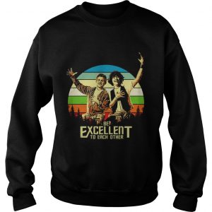 Bill and Teds be excellent to each other vintage sunset sweatshirt