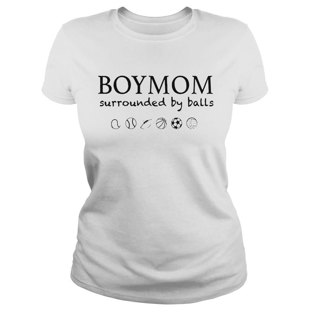 BoyMom Surrounded by balls shirt