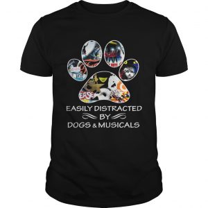 Broadway easily distracted by dogs and musicals unisex