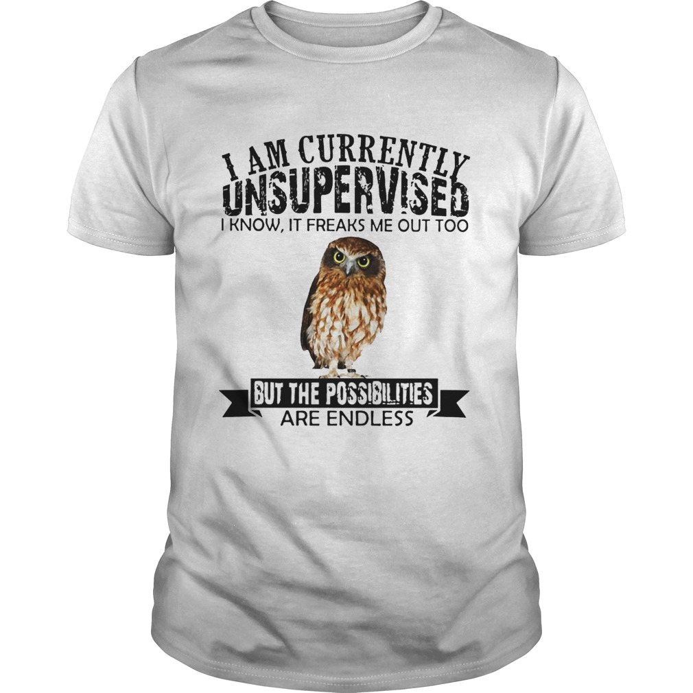 i am currently unsupervised t shirt