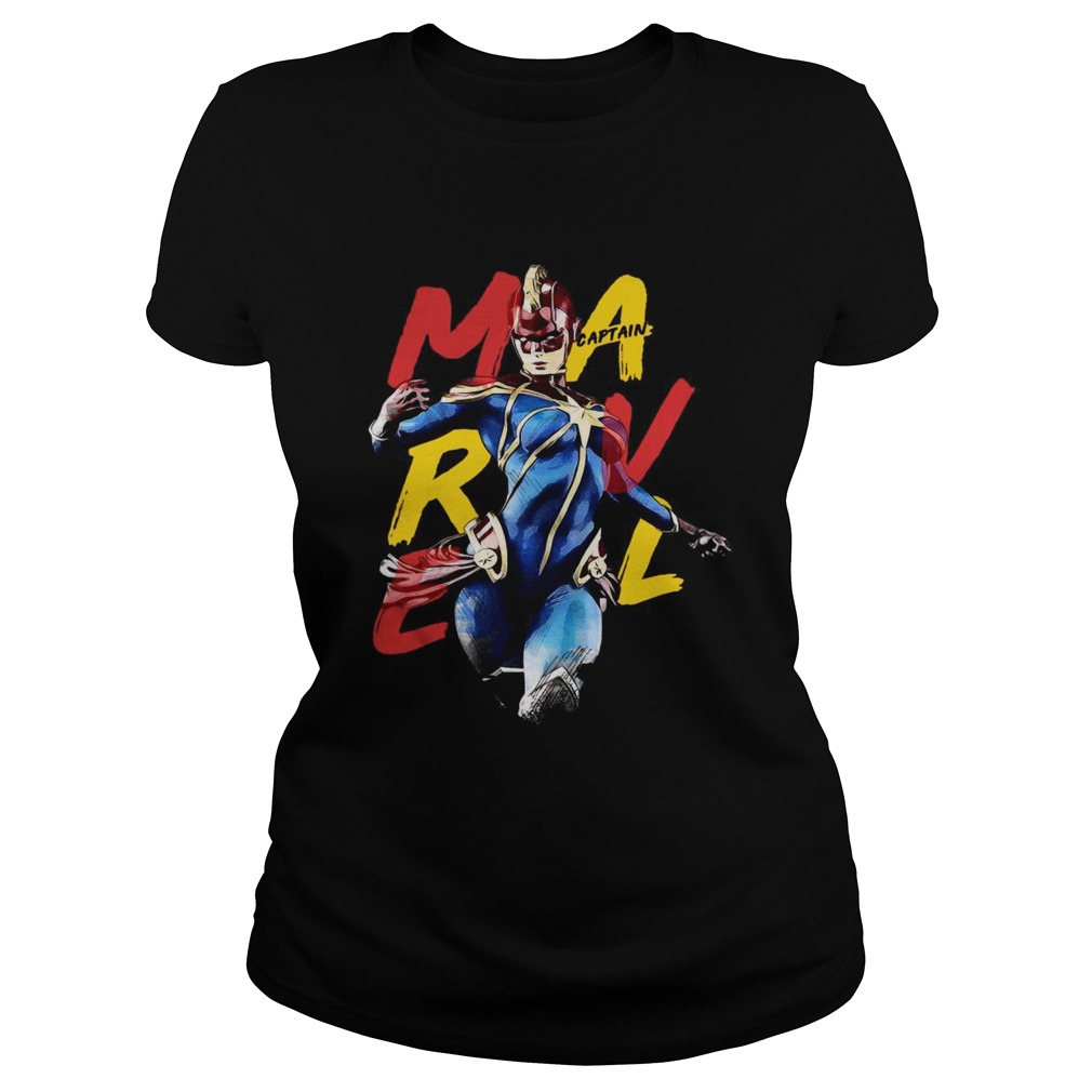 ladies captain marvel t shirt