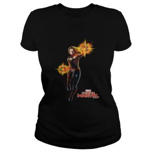 Captain Marvel punch ladies tee