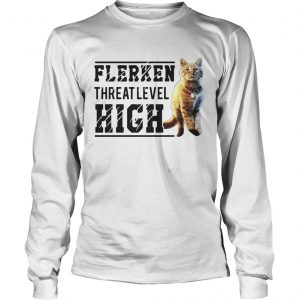 Cat Flerken Threat Level High longsleeve tee