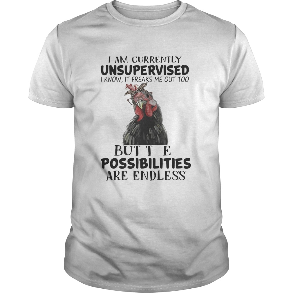 i am currently unsupervised t shirt