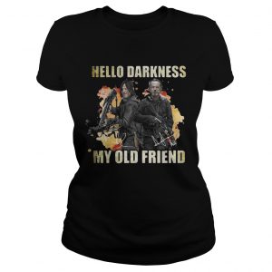 Daryl Dixon and Rick Grimes Hello Darkness My Old Friend ladies tee