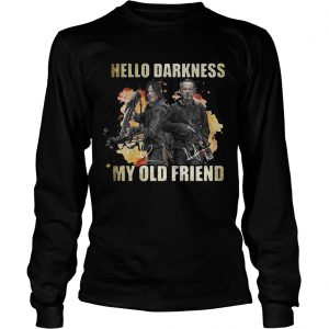 Daryl Dixon and Rick Grimes Hello Darkness My Old Friend longsleeve tee