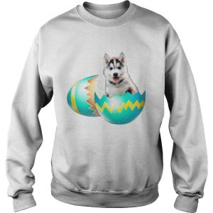 Dog Easter Cute Husky Egg Gift sweatshirt