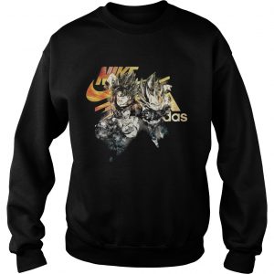 Dragon Ball Goku Nike and Vegeta Adidas sweatshirt