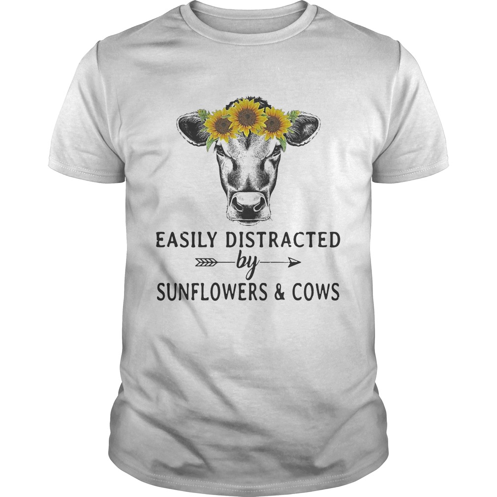 Easily distracted by sunflower and cows shirts