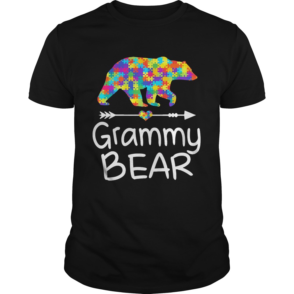 Grammy Bear Autism Awareness T-Shirt Autism Gift T-Shirts