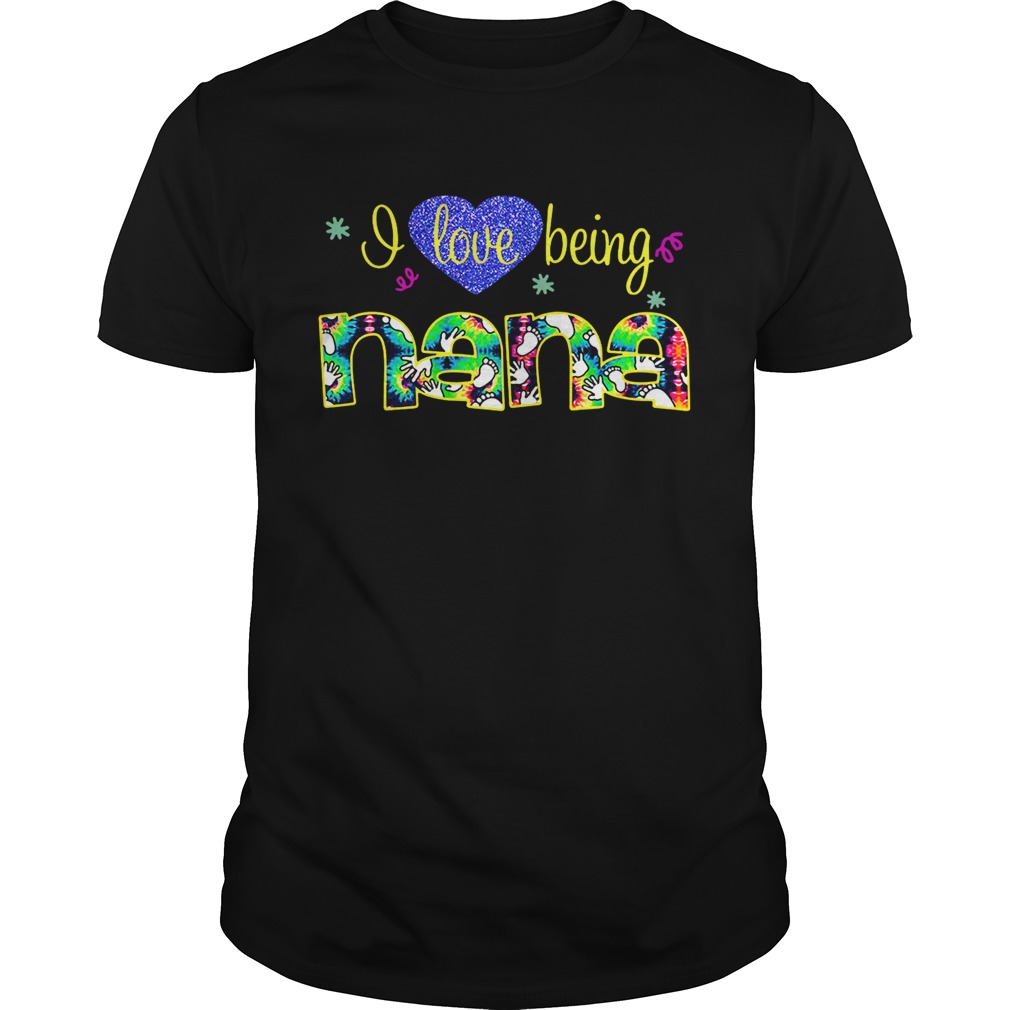 Heart I love being Nana shirt