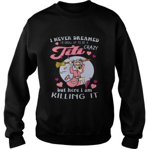 I Never Dreamed Id Grow Up To Be A Crazy Titi Funny sweatshirt