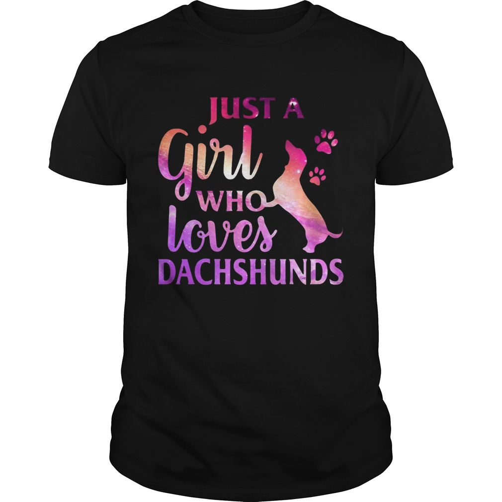 Just A Girl Who Loves Dachshund Colorful Gift Shirts