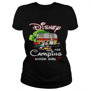 Mickey Mouse Disney and camping kinda girl ladies tee