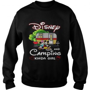 Mickey Mouse Disney and camping kinda girl sweatshirt