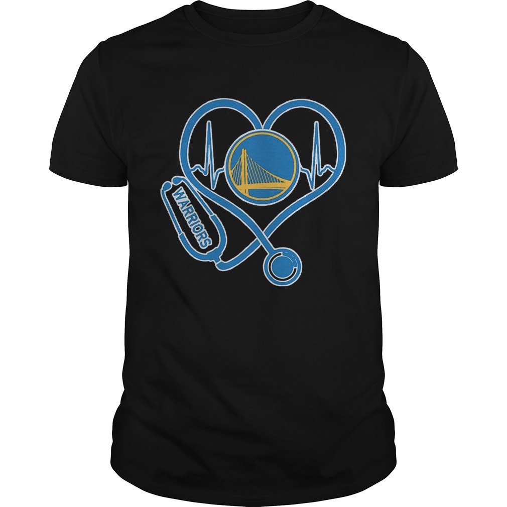 Nurse Loves Golden State Warriors Heartbeat Shirt