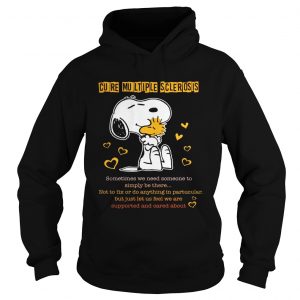 Snoopy and woodstock cure multiple sclerosis hoodie