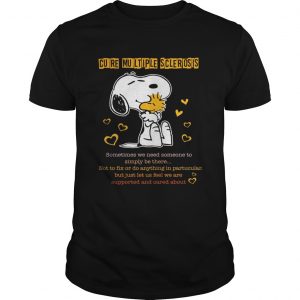 Snoopy and woodstock cure multiple sclerosis unisex