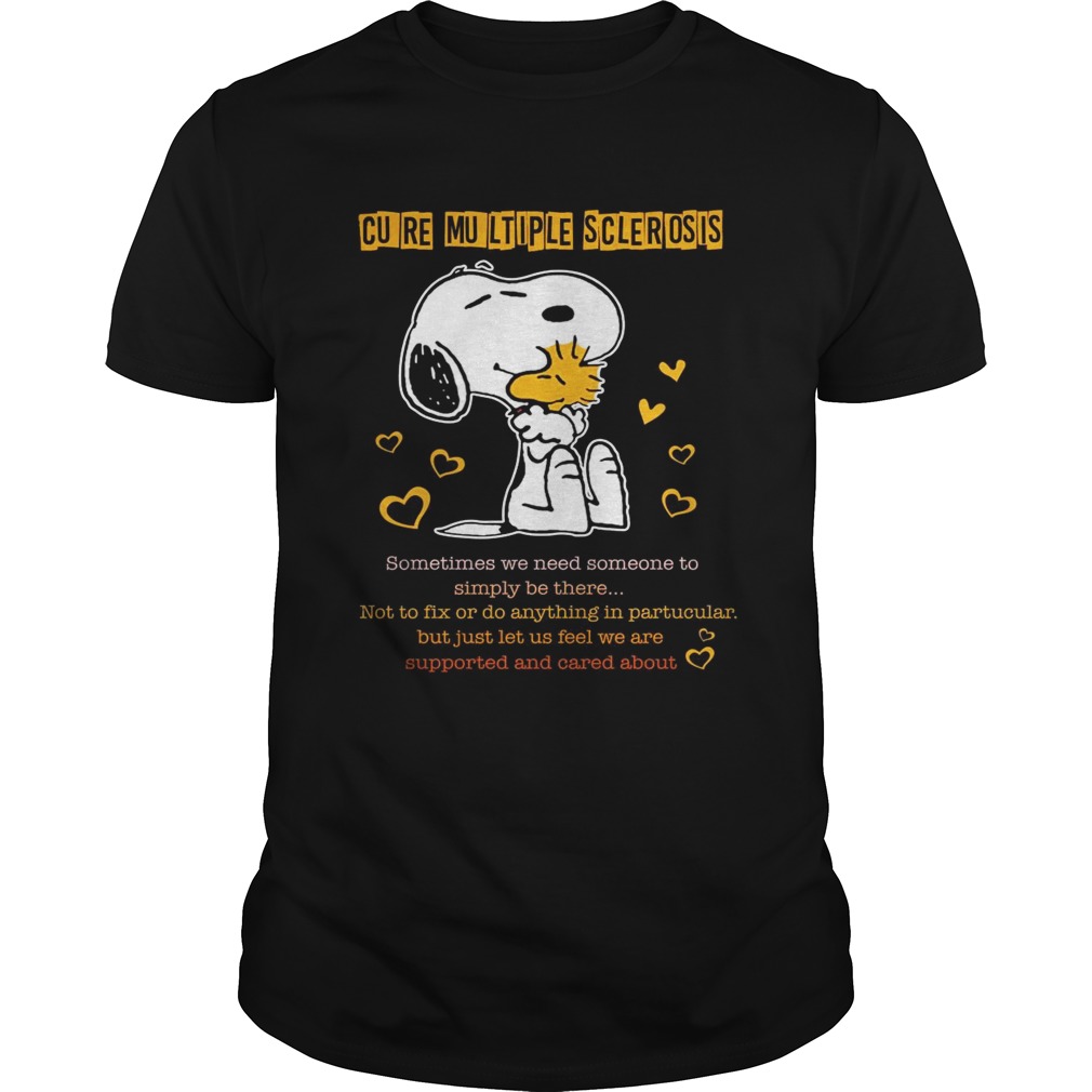 Snoopy and woodstock cure multiple sclerosis shirt