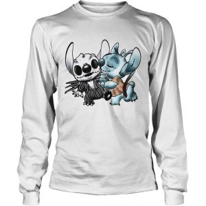 Stitch and Angel Jack Skellington The Nightmare Before Christmas longleeve tee