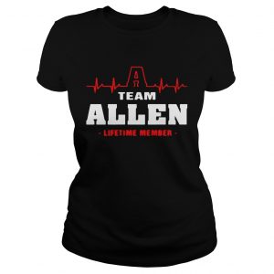 Team Allen lifetime member ladies tee