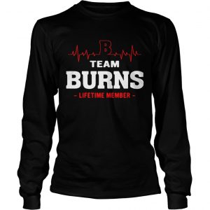 Team Burns lifetime member longsleeve tee