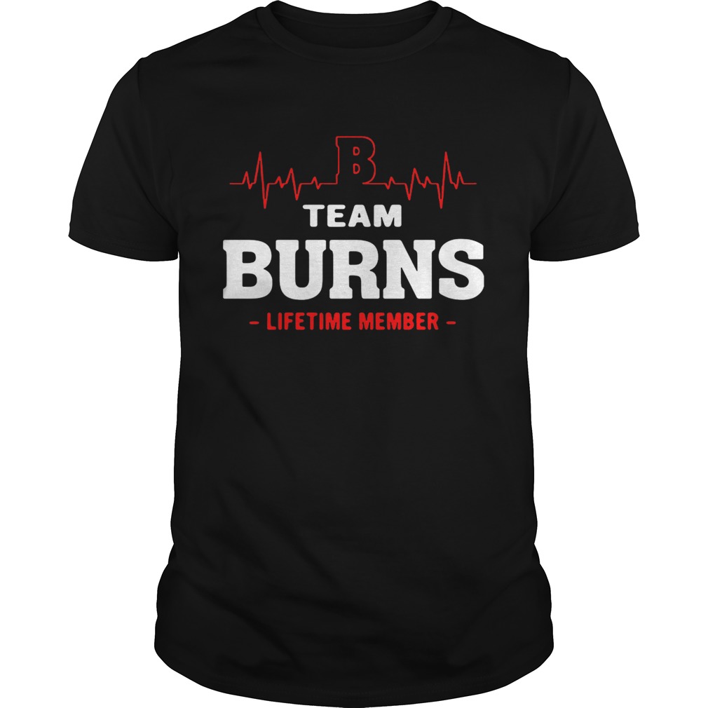 Team Burns lifetime member shirt