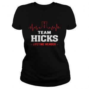 Team Hicks lifetime member ladies tee