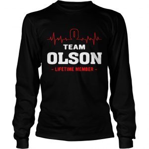 Team Olson lifetime member longsleeve tee