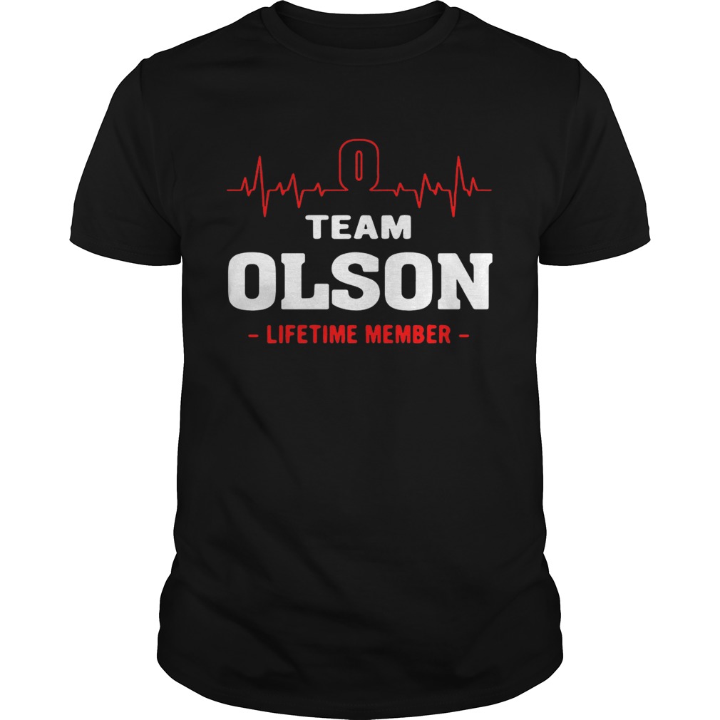 Team Olson lifetime member shirts