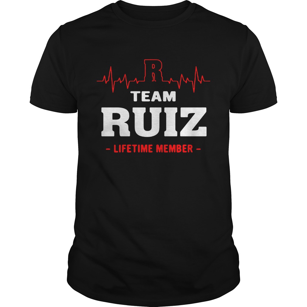 Team Ruiz lifetime member shirts