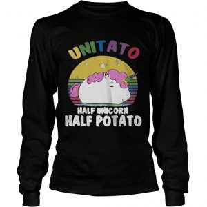 Unitato half unicorn half potato longsleeve tee