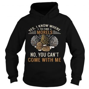 Yes I know where to find morels no you cant come with me hoodie