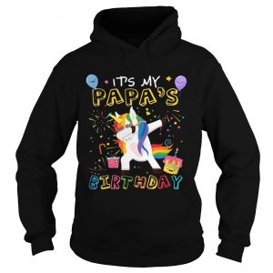 1554195311Awesome Itâ€™s My Papaâ€™s Birthday Funny Kid hoodie