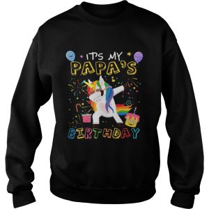 1554195311Awesome Itâ€™s My Papaâ€™s Birthday Funny Kid sweatshirt