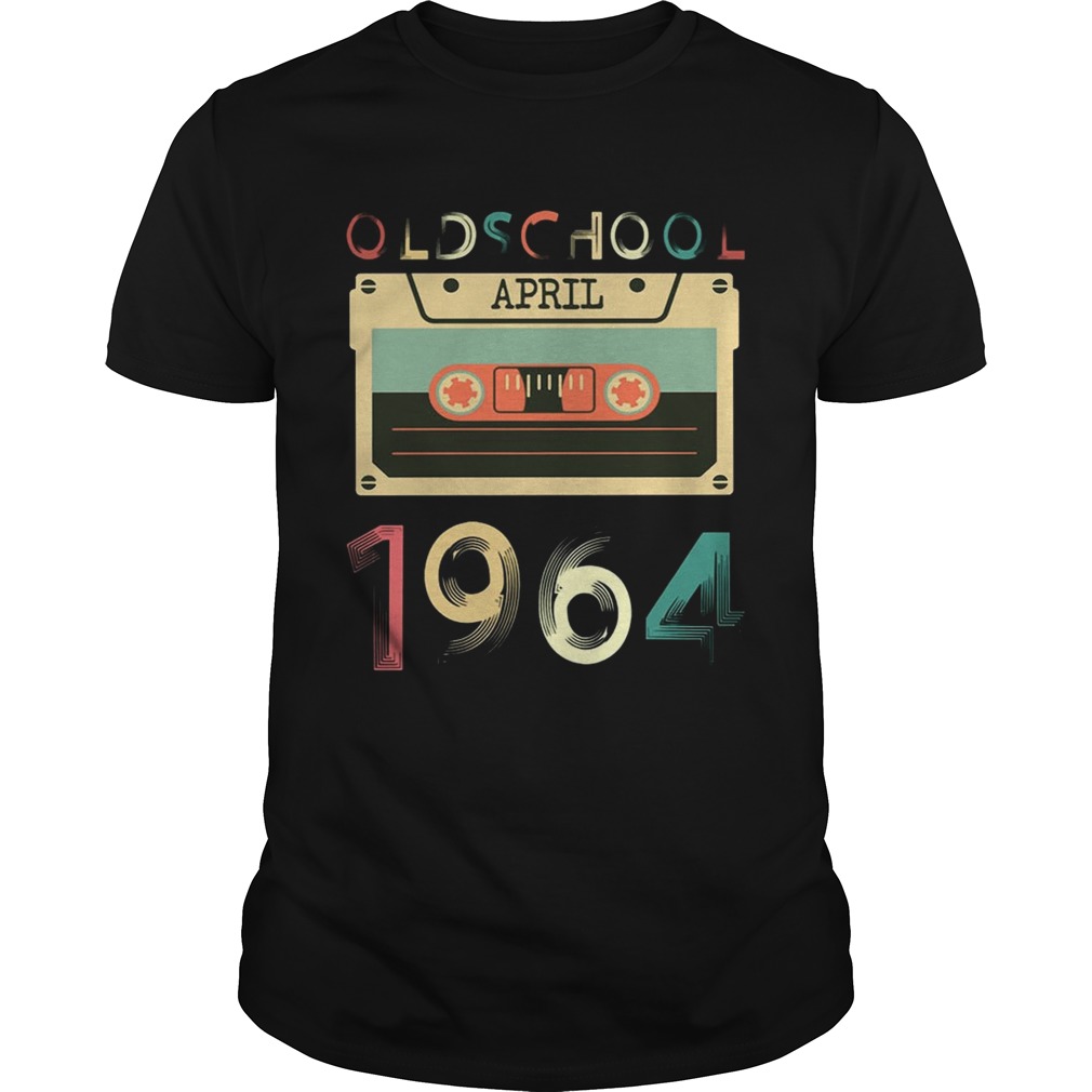 Vintage Cassette tape Oldschool April 1964 Birthday T-shirts