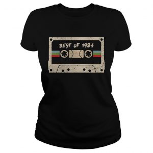 70s mix tape cassette best of 1984 ladies tee